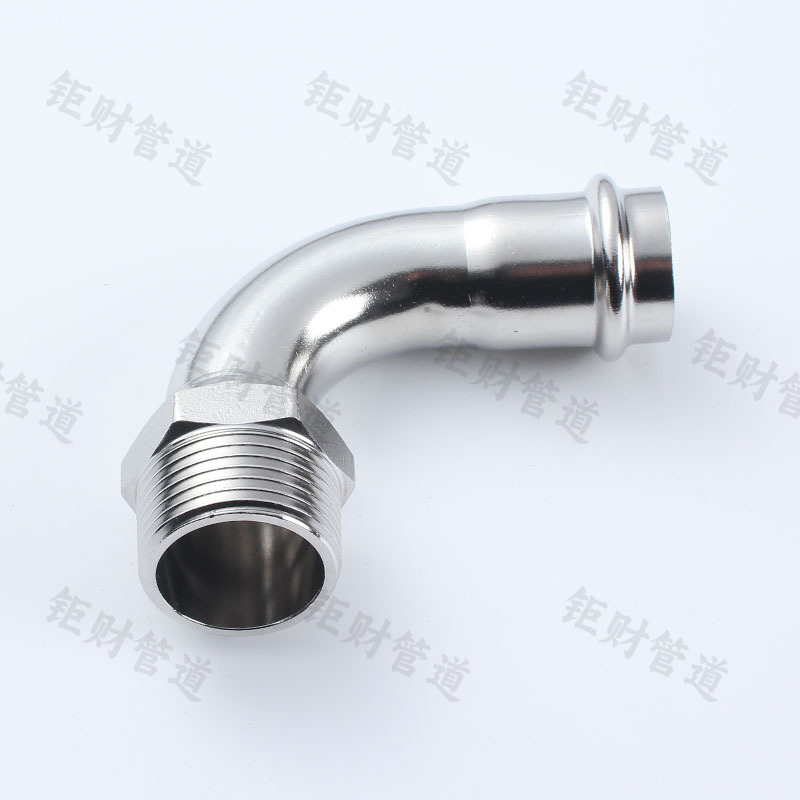 卡压式外丝弯头